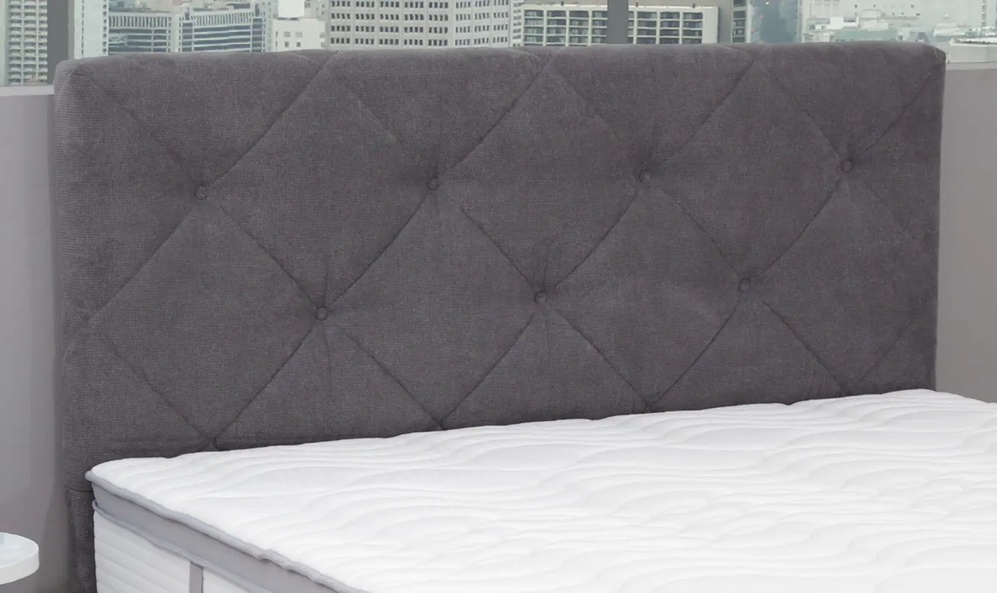 sun garden Boxspringbett BX 2000 Jonas LF 180x200 cm hellgrau