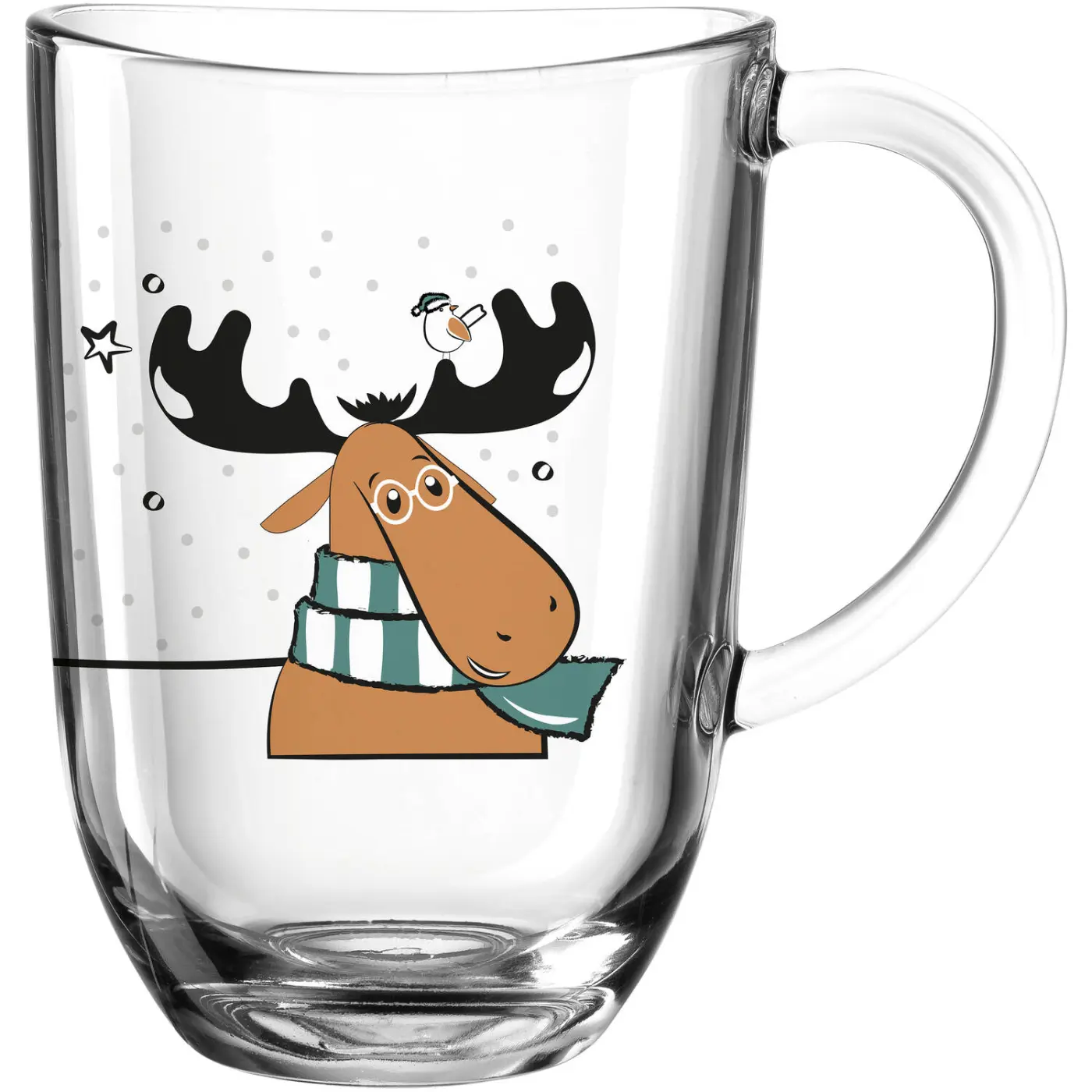 Leonardo Tasse Elch SILENZIO Kalk-Natron Glas mehrfarbig