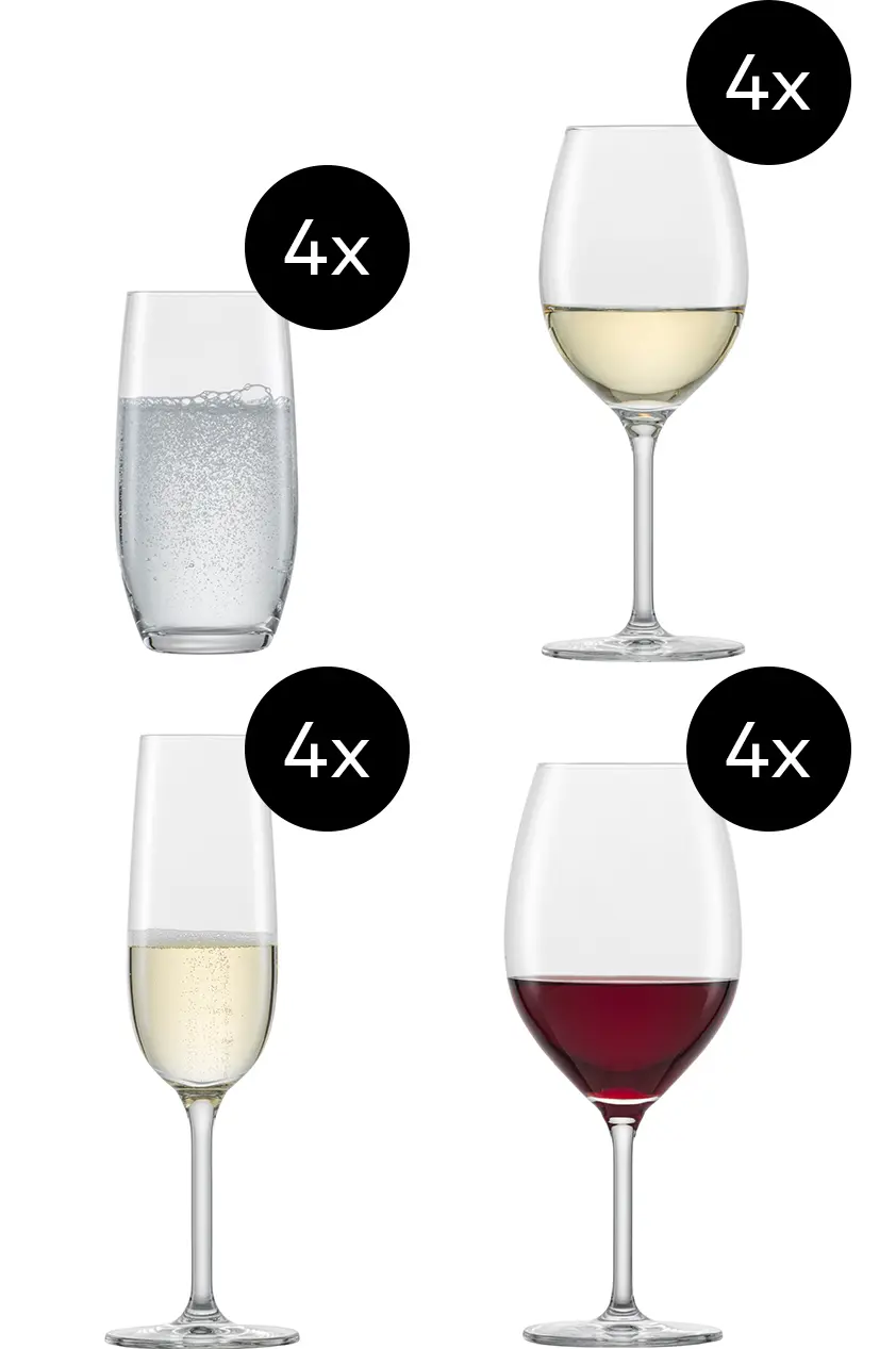 Zwiesel 16-tlg. Gläserset FOR YOU Tritan Kristallglas klar