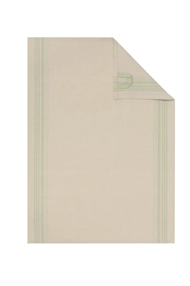 Cawö Home Geschirrtücher Cawö Cuisine Nature Akzent wasabi  50x70 cm