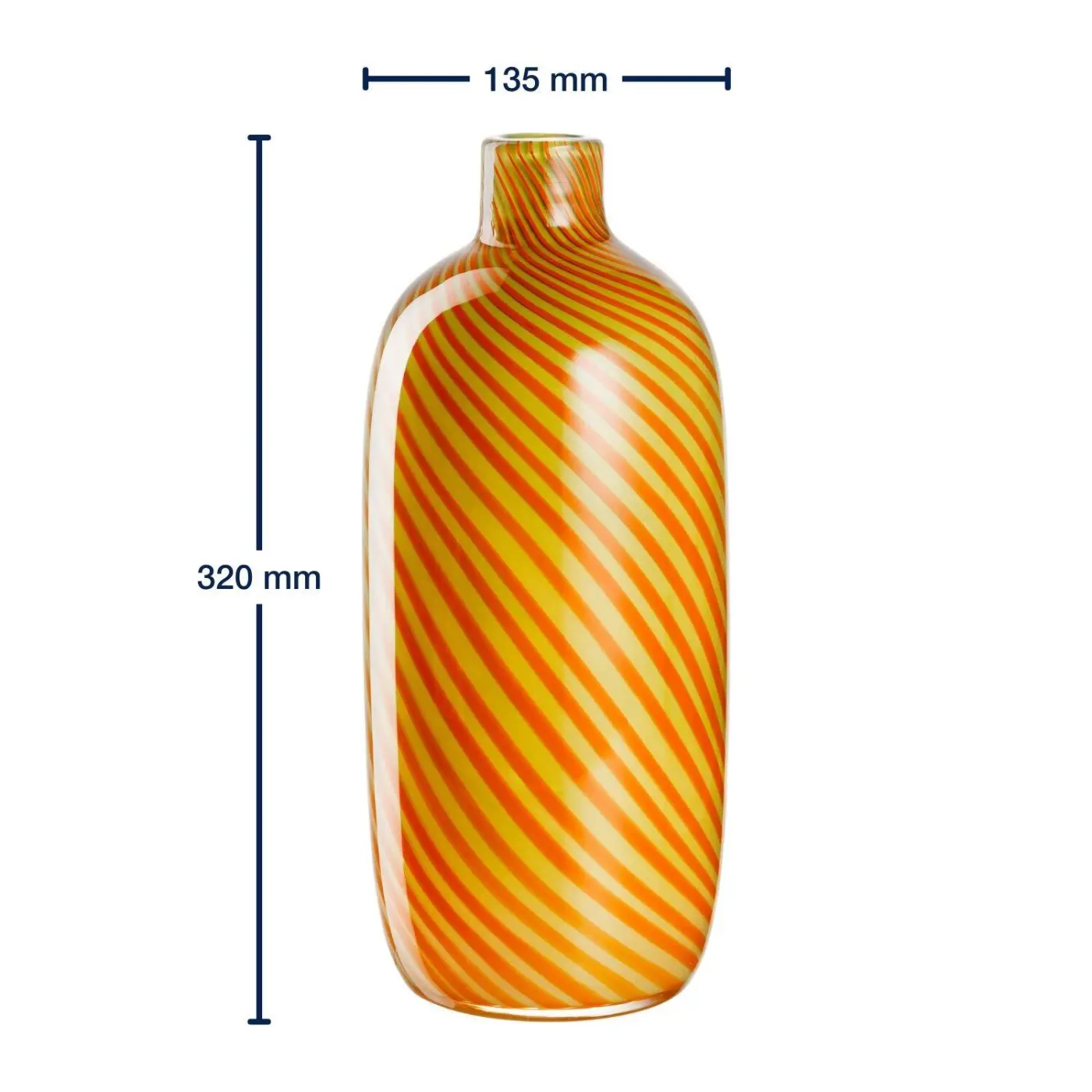 Leonardo Vase FILO COLORI gelb 32,7 cm