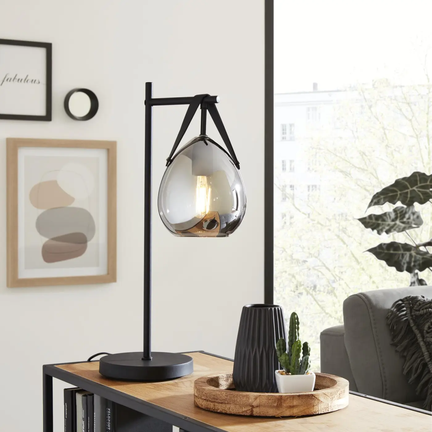 Interliving Tischleuchte IL 9332 Schwarz