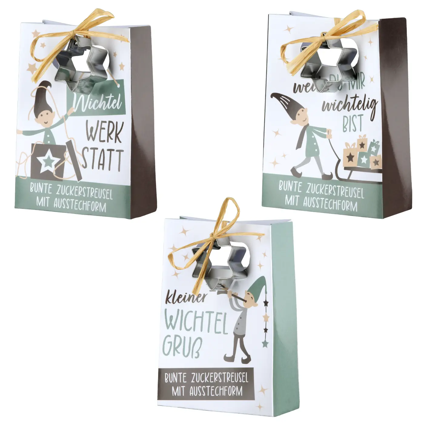 Gilde Geschenktütchen Nils weiß L 3.5 x B 9 x H 12.5 cm