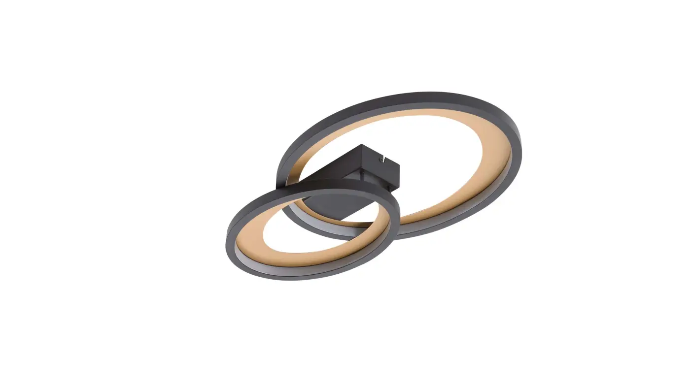 Interliving Deckenleuchte IL 9337 schwarz matt