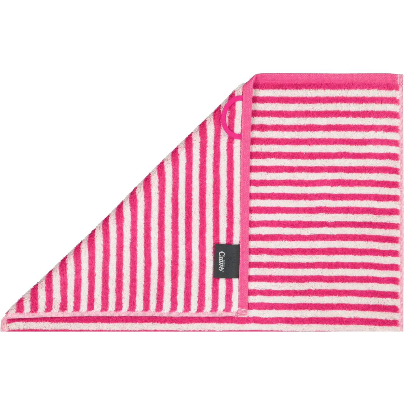 Cawö Handtuch Campus Ringel pink 50 x 100 cm