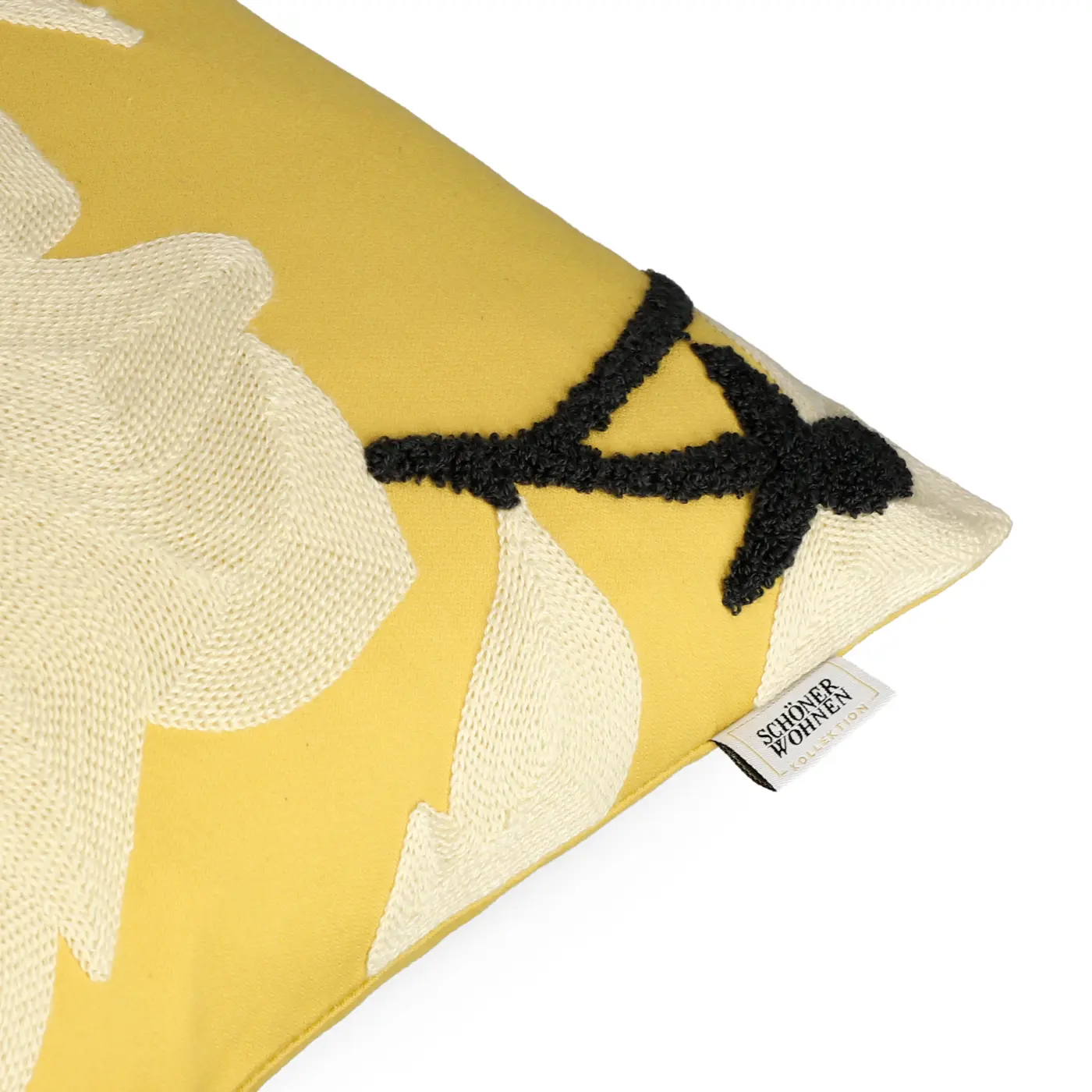 Schöner Wohnen Zierkissenhülle ohne Füllung  Floral gelb 45x45cm