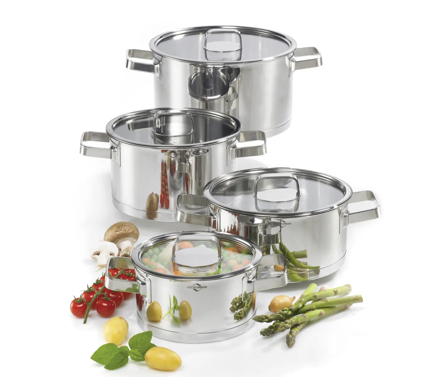 Küchenprofi Topfset COOK Edelstahl 4tlg