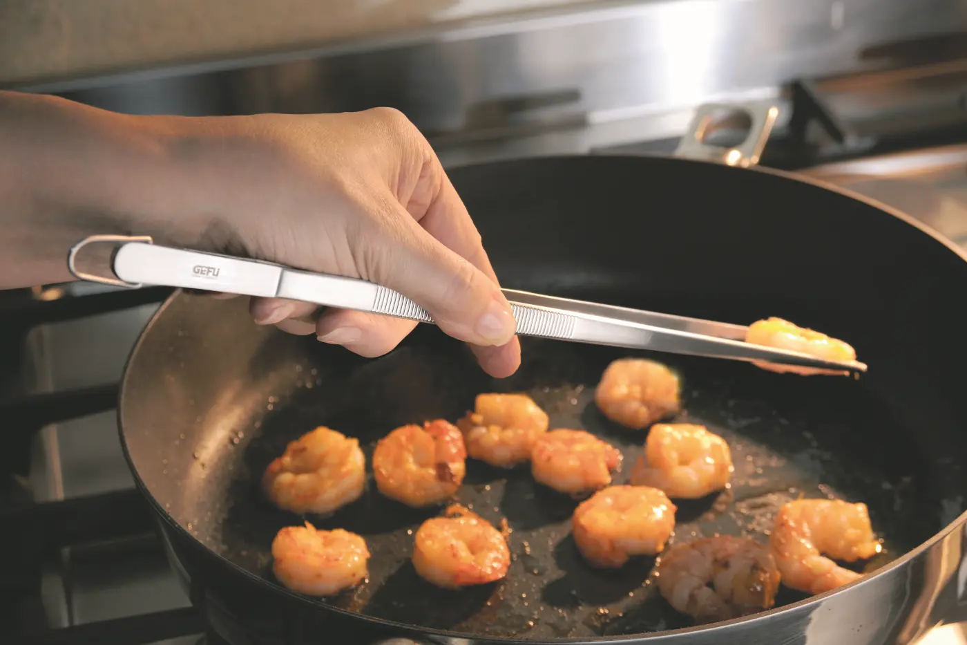 GEFU Küchenpinzette SOCO silber hochwertiger Edelstahl