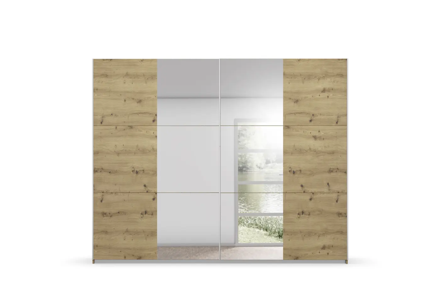 Rauch Schwebetürenschrank Kronach Eiche Artisan NB  ca. 261x210x59 cm