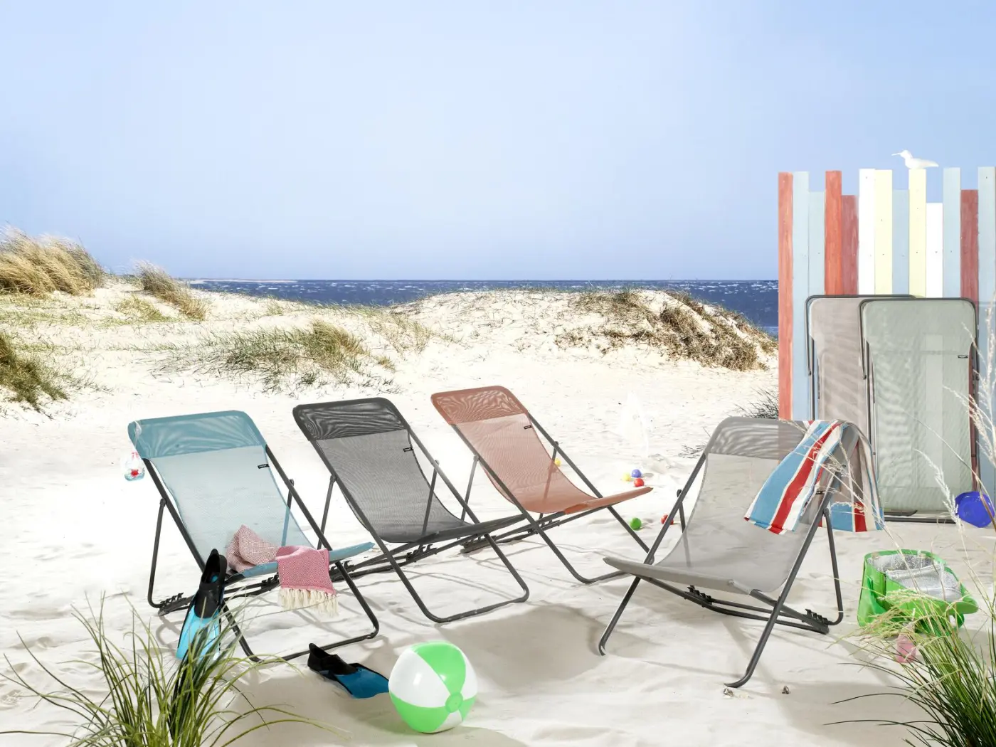 Lafuma Liegestuhl Maxi Transat Beige