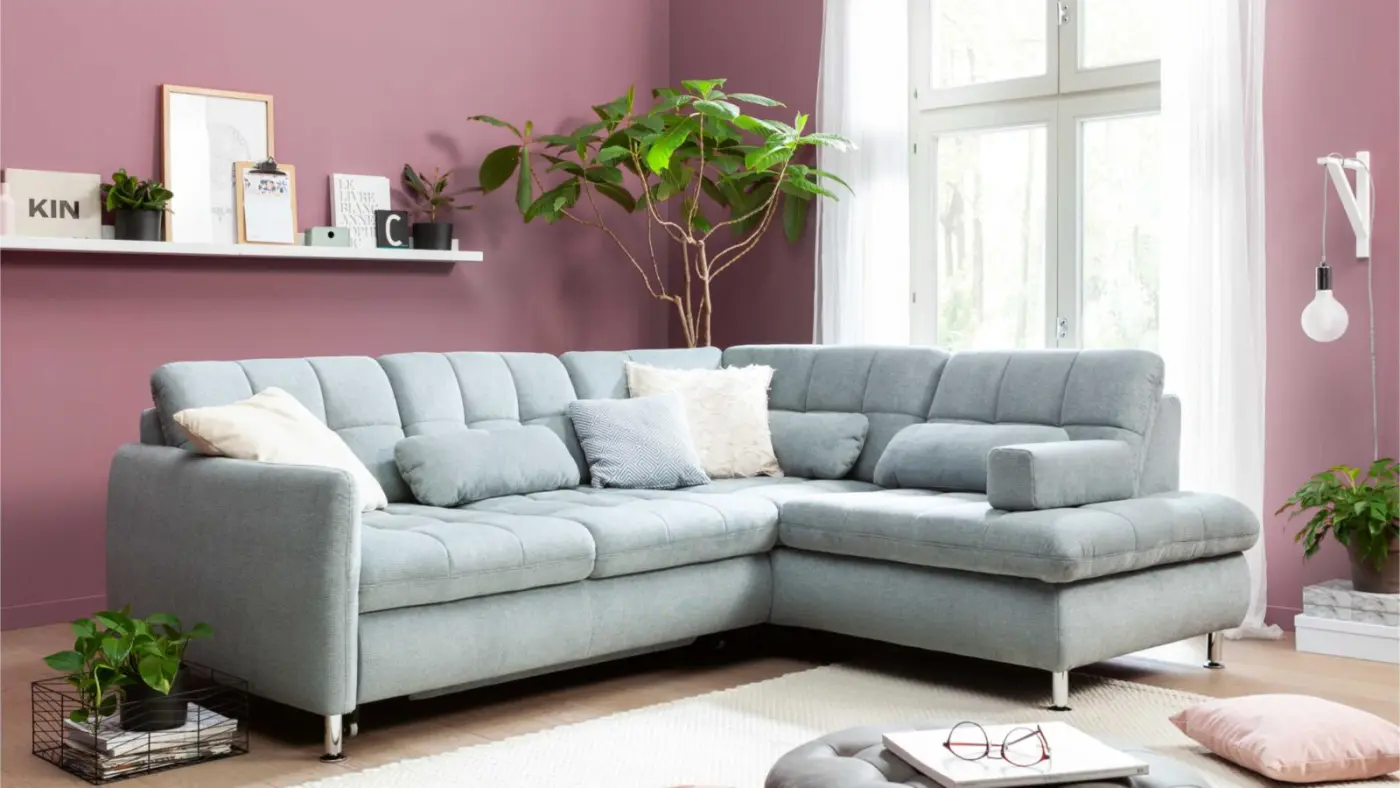 Megapol  Wohnlandschaft VS-MP1143  Cyber zinc ca. 242 x 210 cm