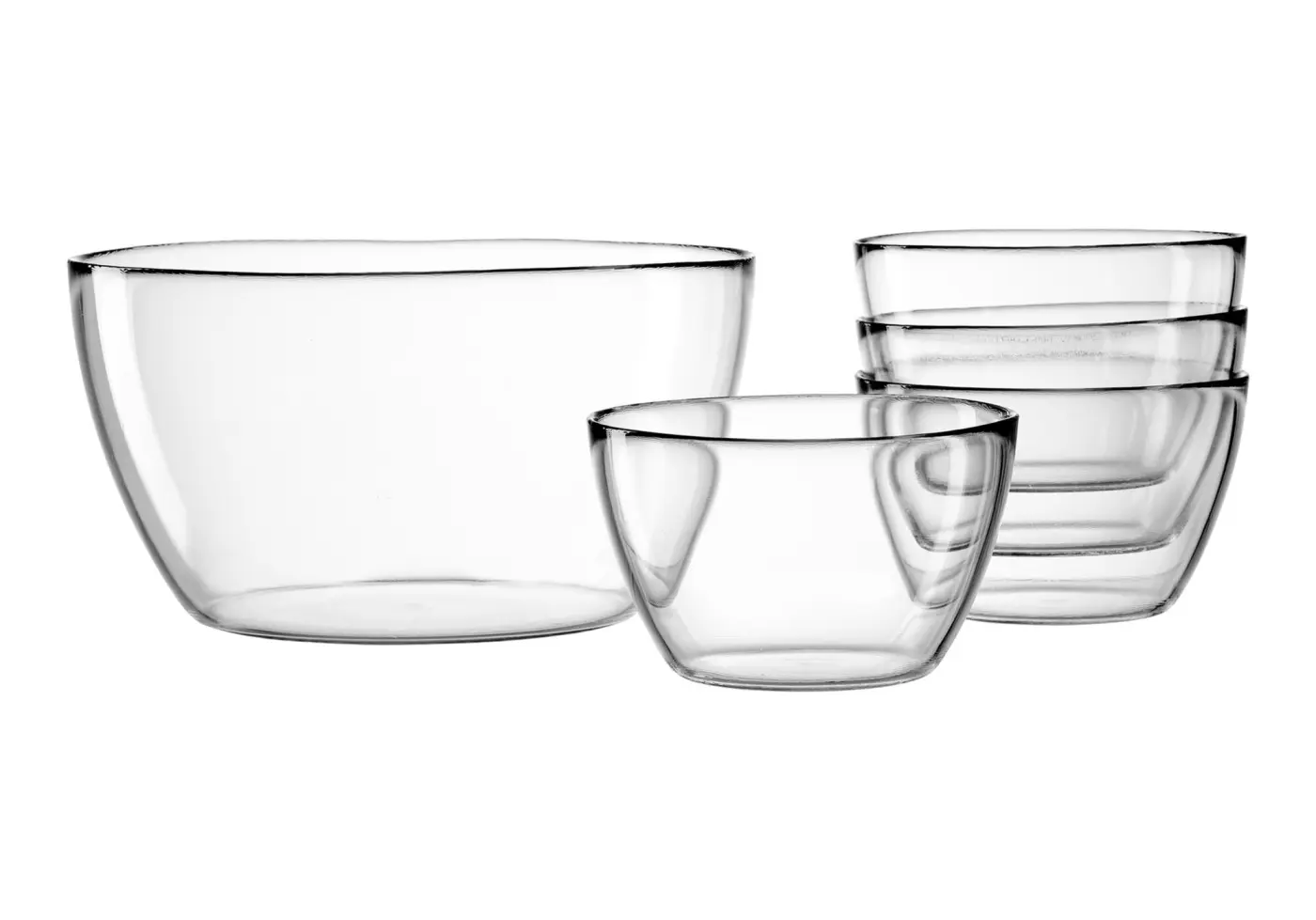 Ritzenhoff & Breker Schalen-Set 5-tlg. LISA Transparent H / B / T ca. 20 x 27 x 27 cm