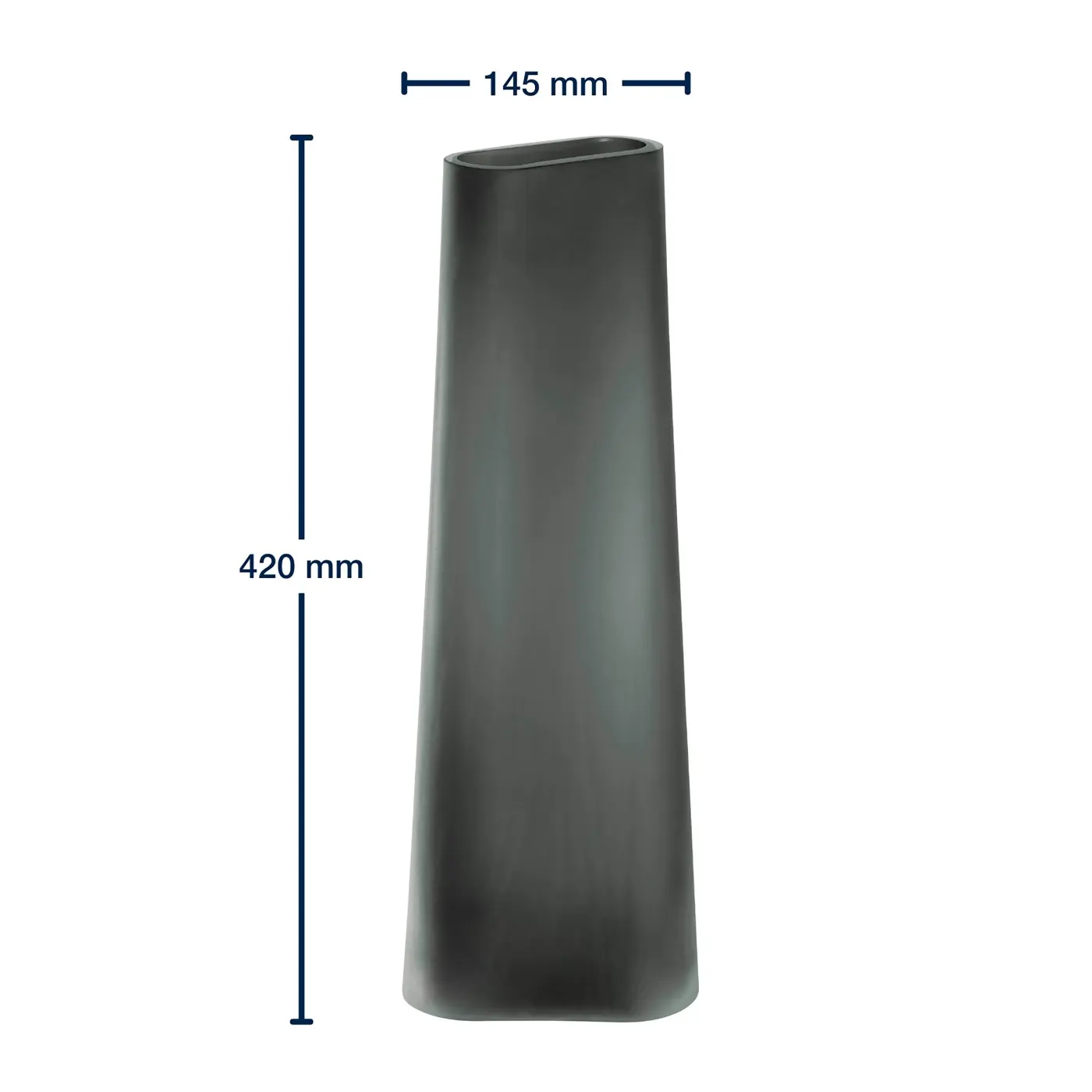Leonardo Vase TURNO grau 43,5 cm