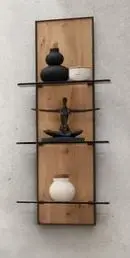 Wiemann  Regalpaneele Cadiz mit Glasböden 35 x 90 x 17cm