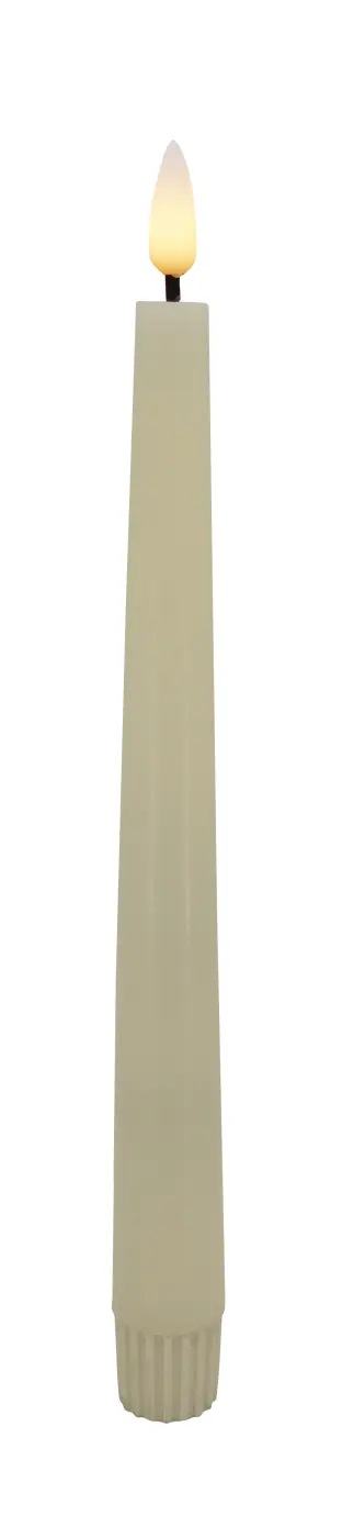 LC Home LED Stabkerze Winter cream smooth 2,2 x 17,5 cm