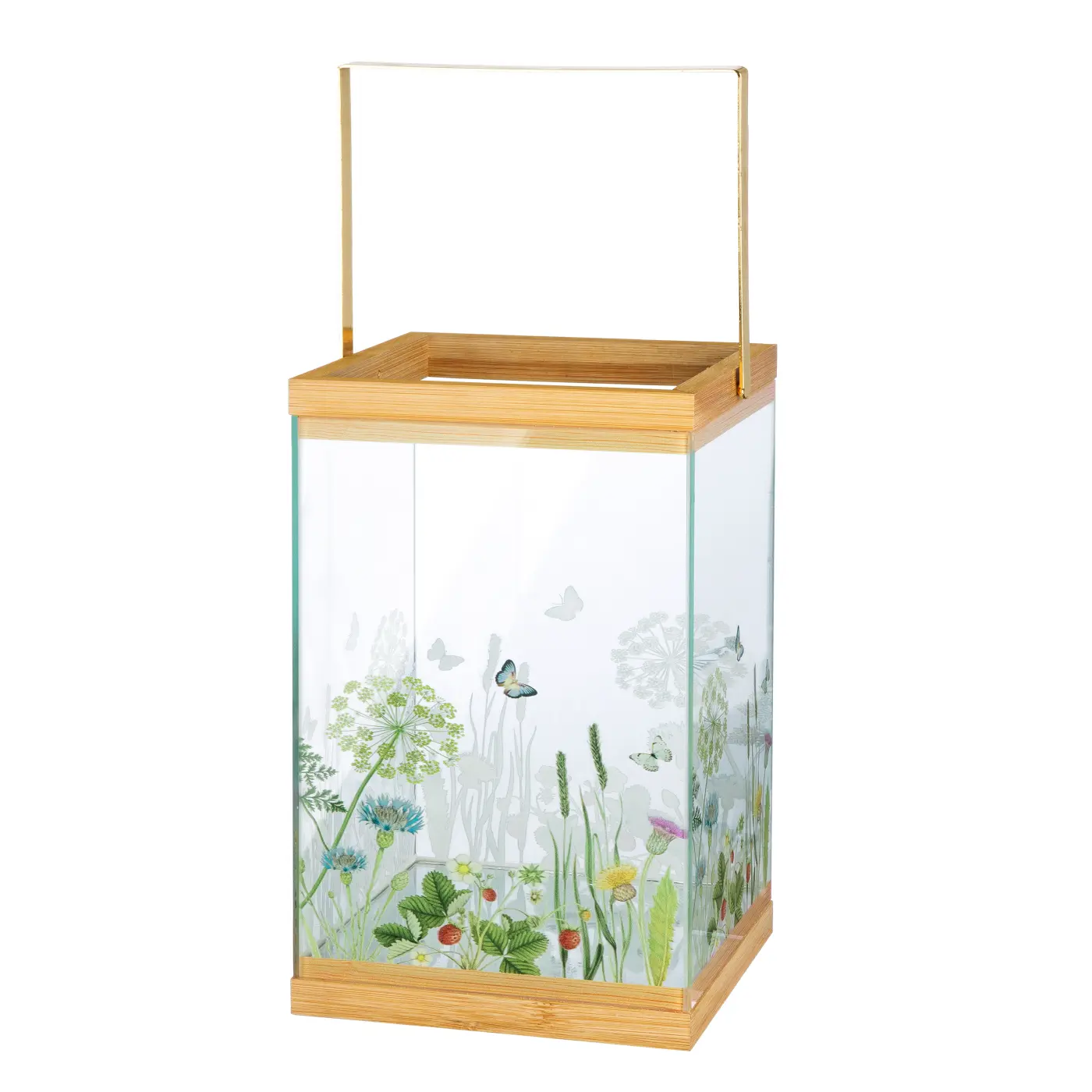 Gilde Laterne "Wild Flowers" Metall