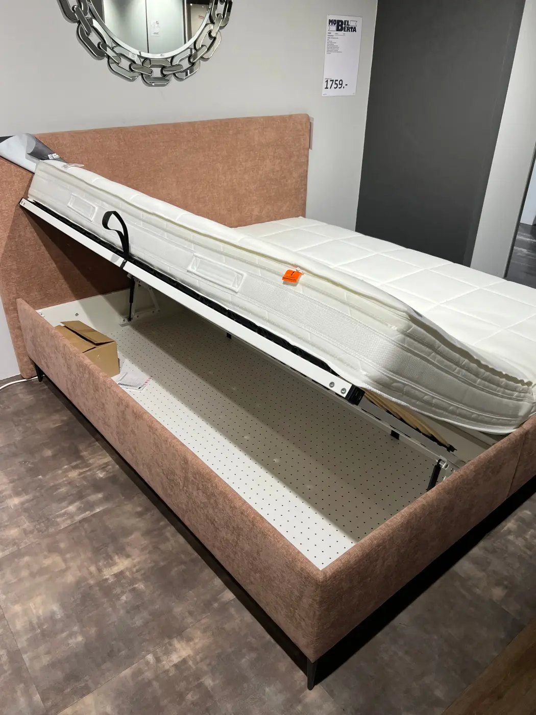 Oschmann Polsterbett  DREAMPLACE 2.0 PB hellbraun LF ca. 180 x 200 cm