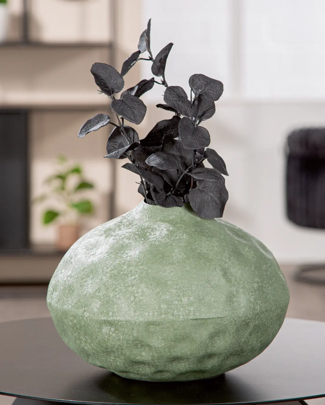 Gilde Vase "Verda" Eisen grün 