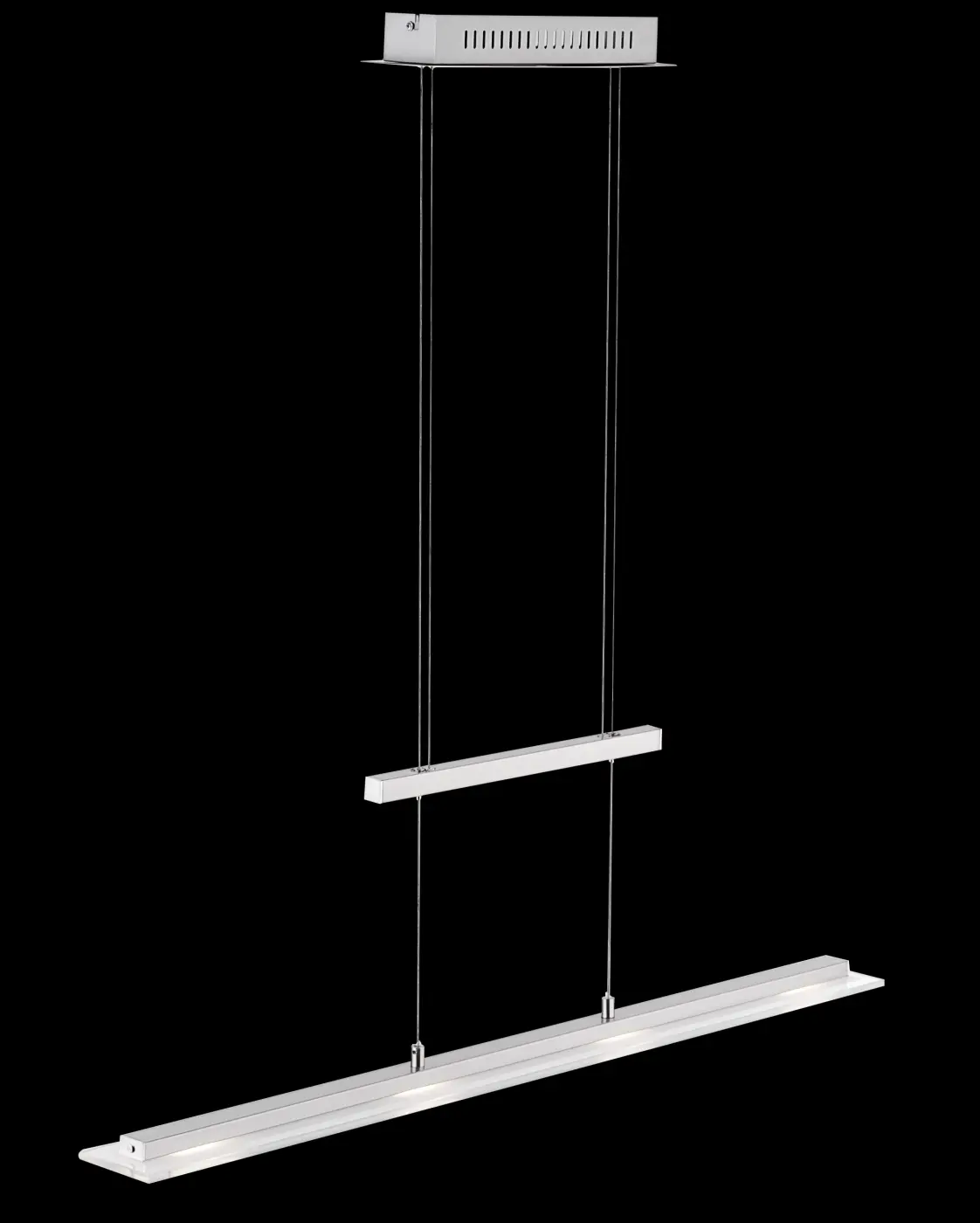 Fischer & Honsel  Pendelleuchte Tenso TW nickelfarben | klar | chromfarben