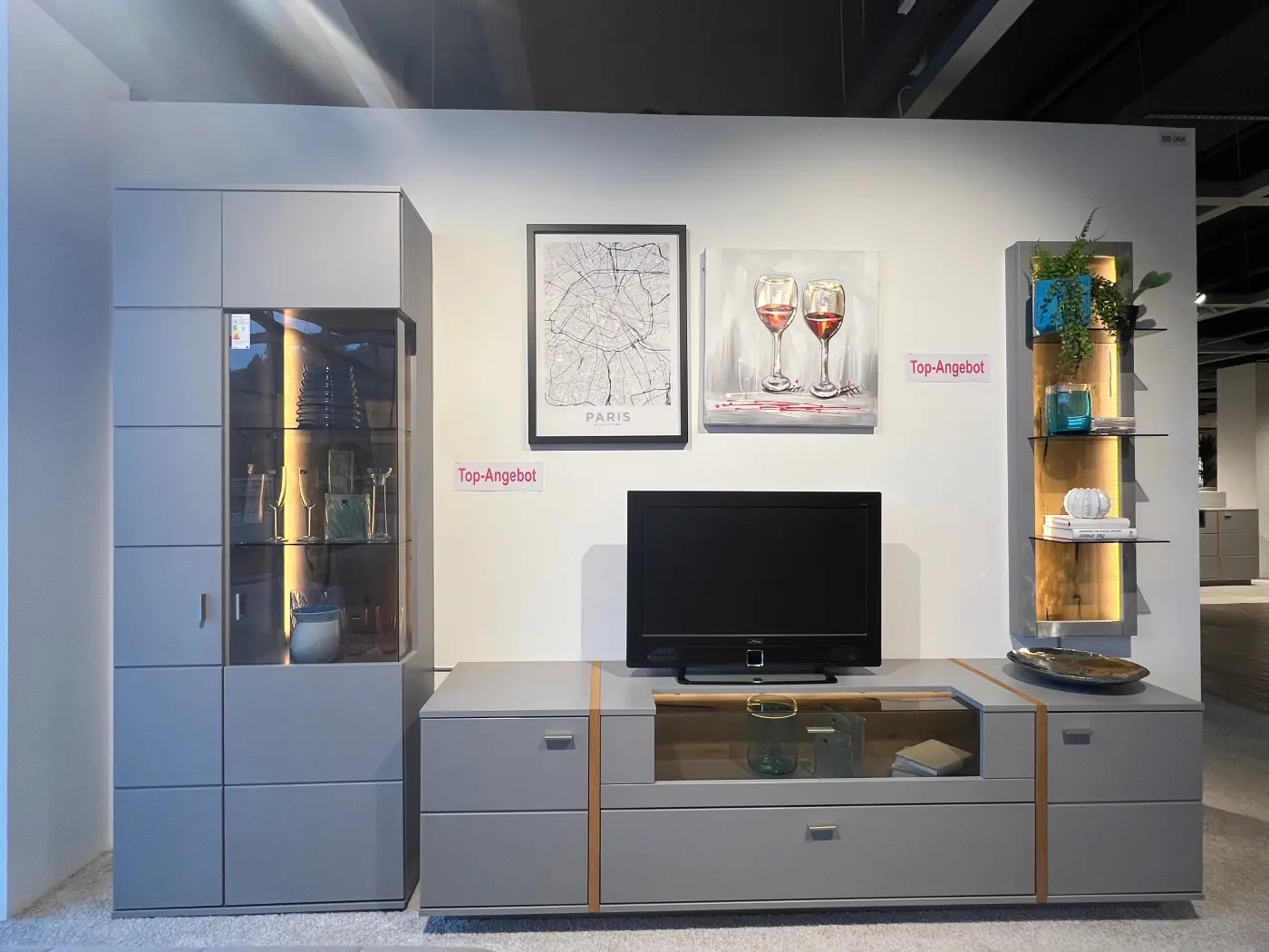 MCA Wohnprogramm inklusive Beleuchtung Serie Sevilla ca. 326 x 207 x 50cm