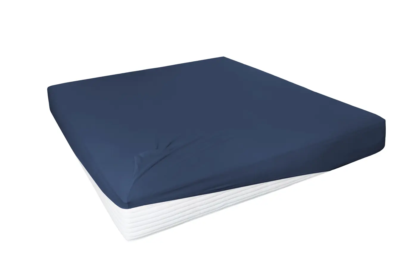 Hahn Elastan-Feinjersey-Spannbetttuch unifarben Marine 100x200cm