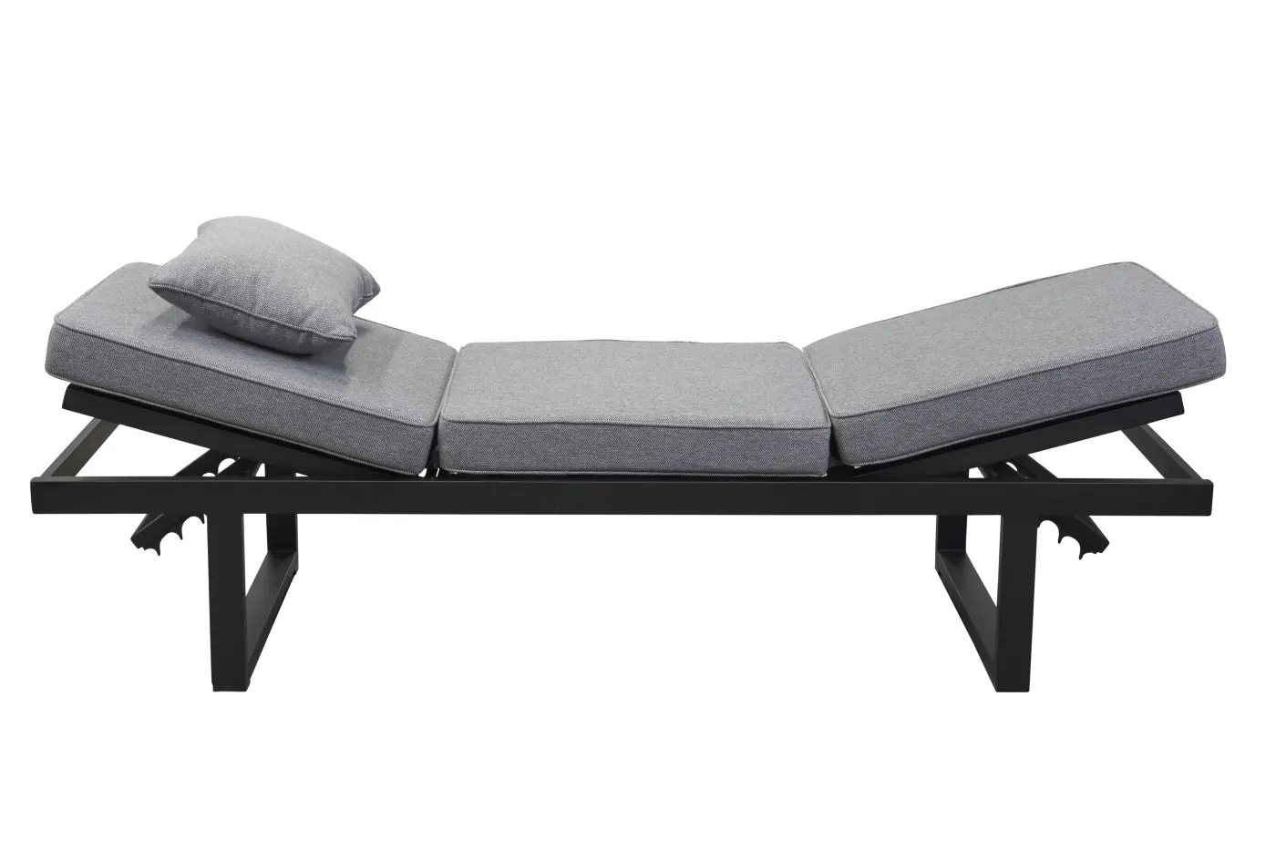 LC Garden Multifunktionssofa Sondrino grau/schwarz ca. 202 cm breit