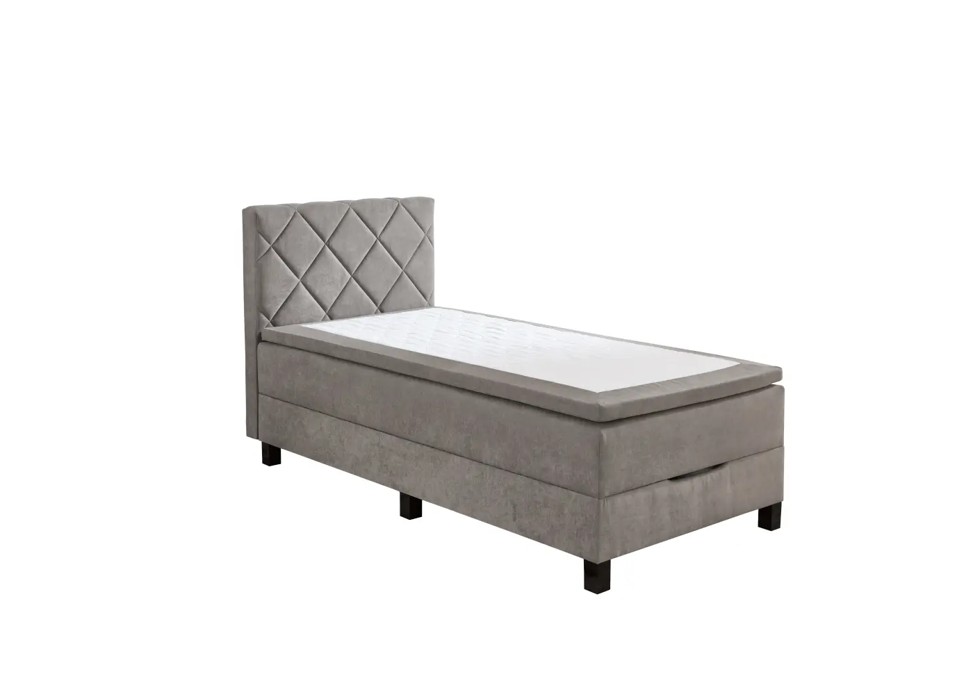 sun garden  Boxspringbett  BX 2280 Jeff uni hellgrau LF ca. 120 x 200 cm