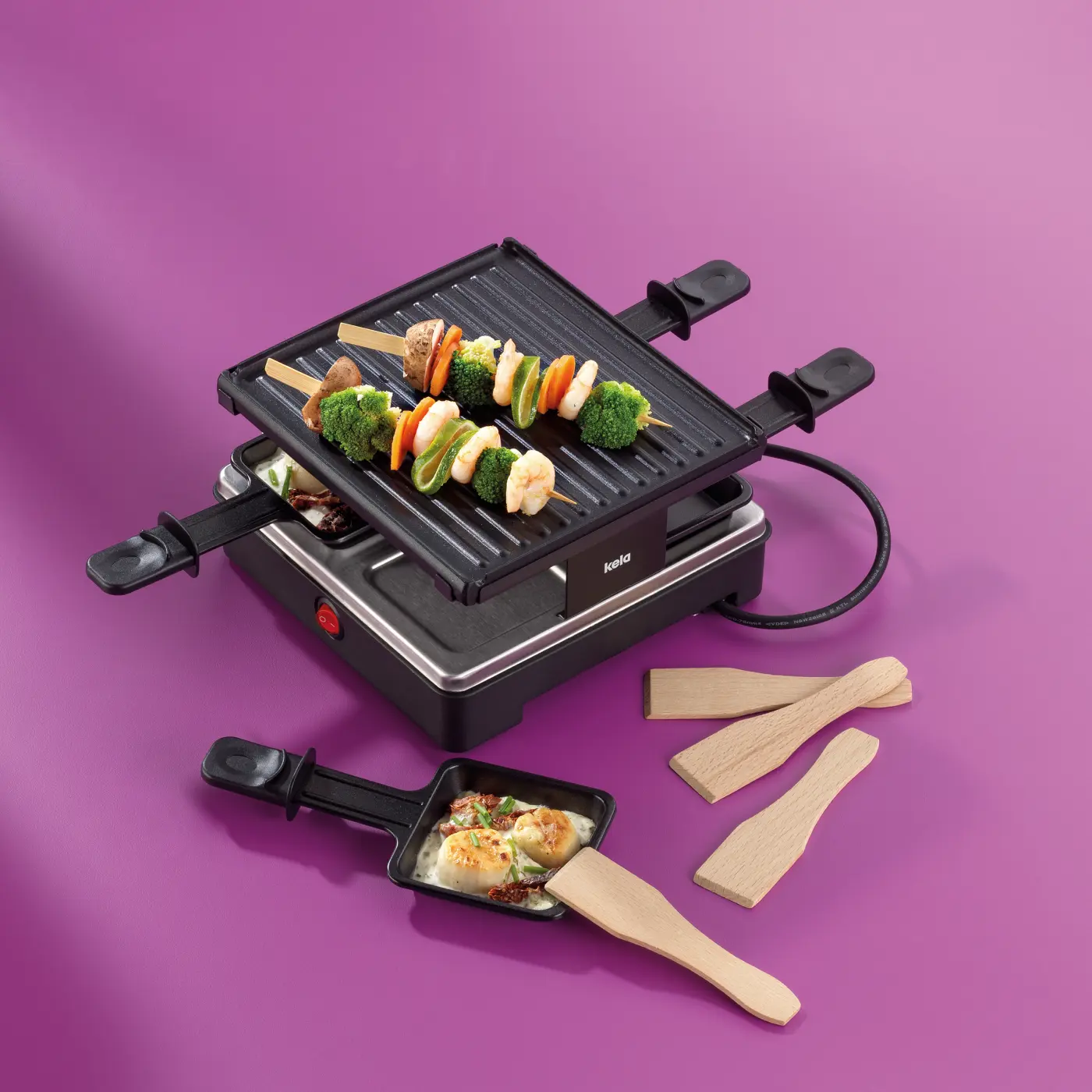 Kela Raclette/Grillplatte Geneva 
