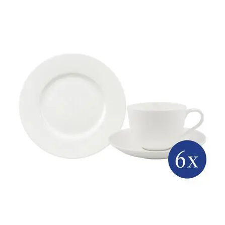 Villeroy & Boch  Kaffeservice 18teilig Noblesse weiß