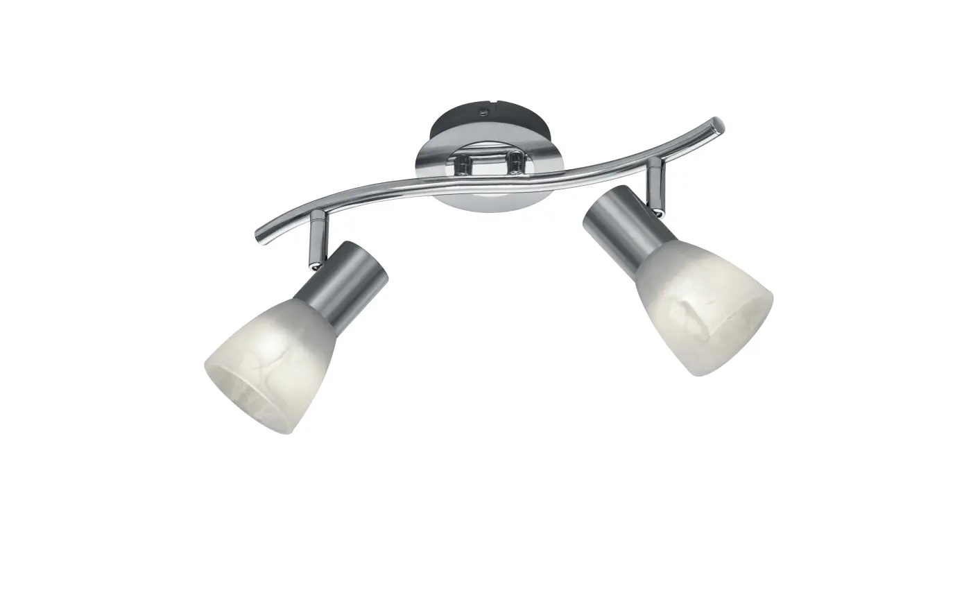 Trio Leuchten  Strahler Levisto nickel matt, Glas alabasterf.