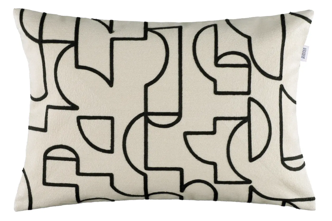 Schöner Wohnen Zierkissenhülle ohne Füllung  Grafisch grau 38x58cm