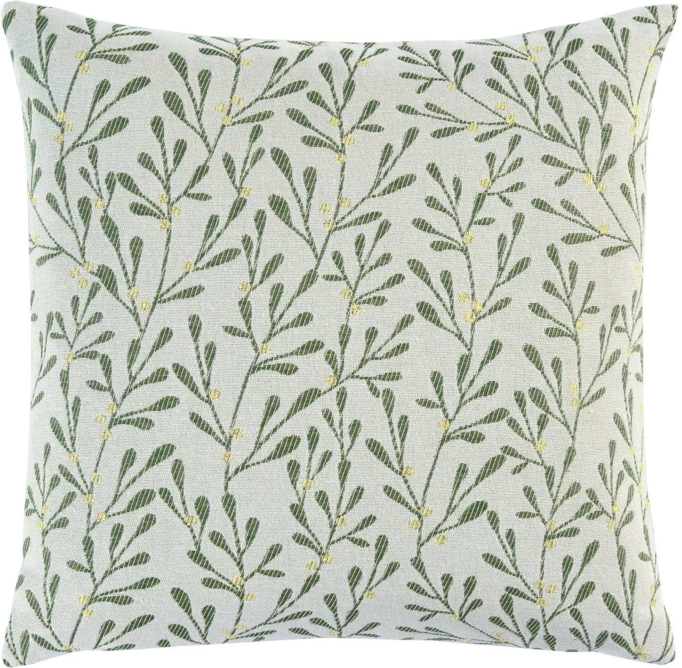 Sander Kissenhülle Misty ecru/green 40 x 40 cm