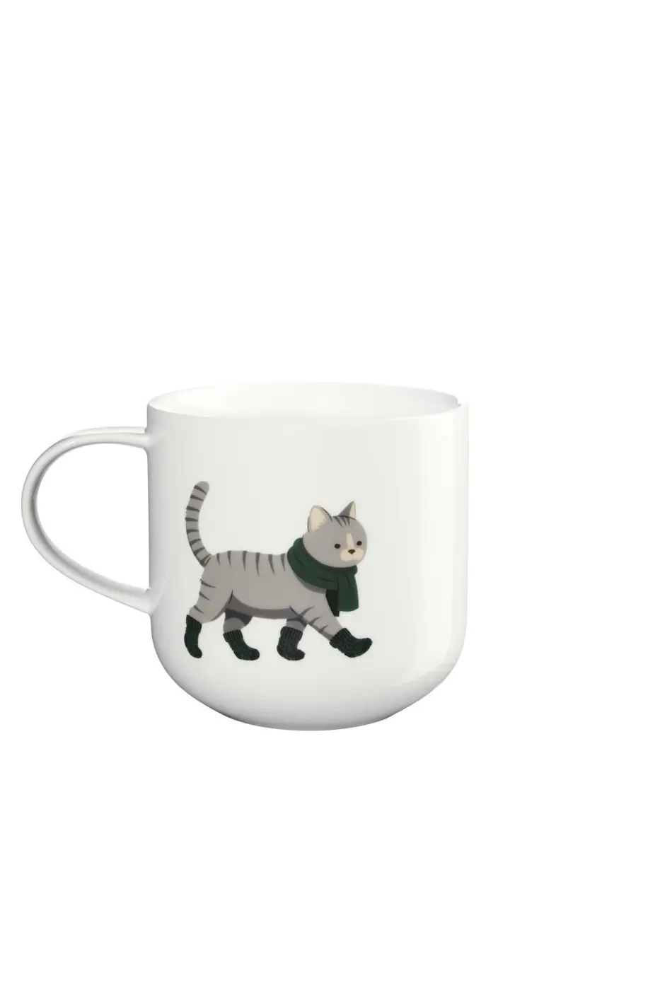 ASA Henkelbecher  xmas Motiv glänzend D. 9,2 cm, H. 9,5 cm, 0,4 l.