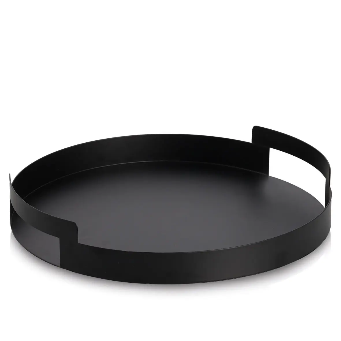 Zeller Serviertablett Metall schwarz