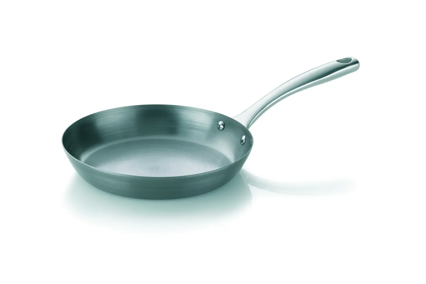 Kela Bratpfanne Ferrum Eisen silber matt 4,5cm 24cmØ