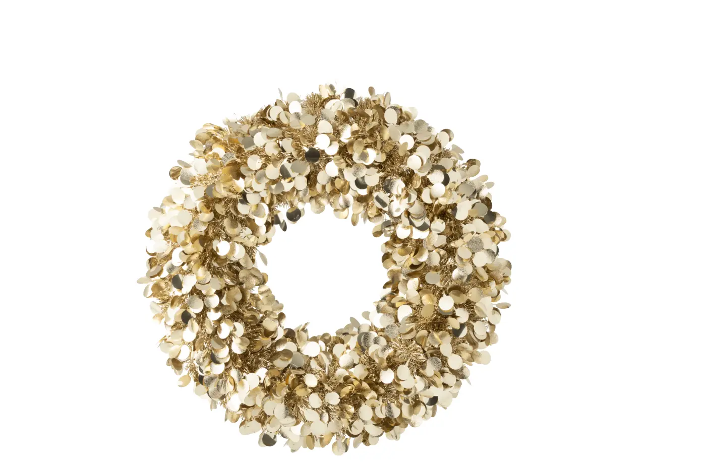 Jolipa Kranz Funkelnd gold  60x60x6cm