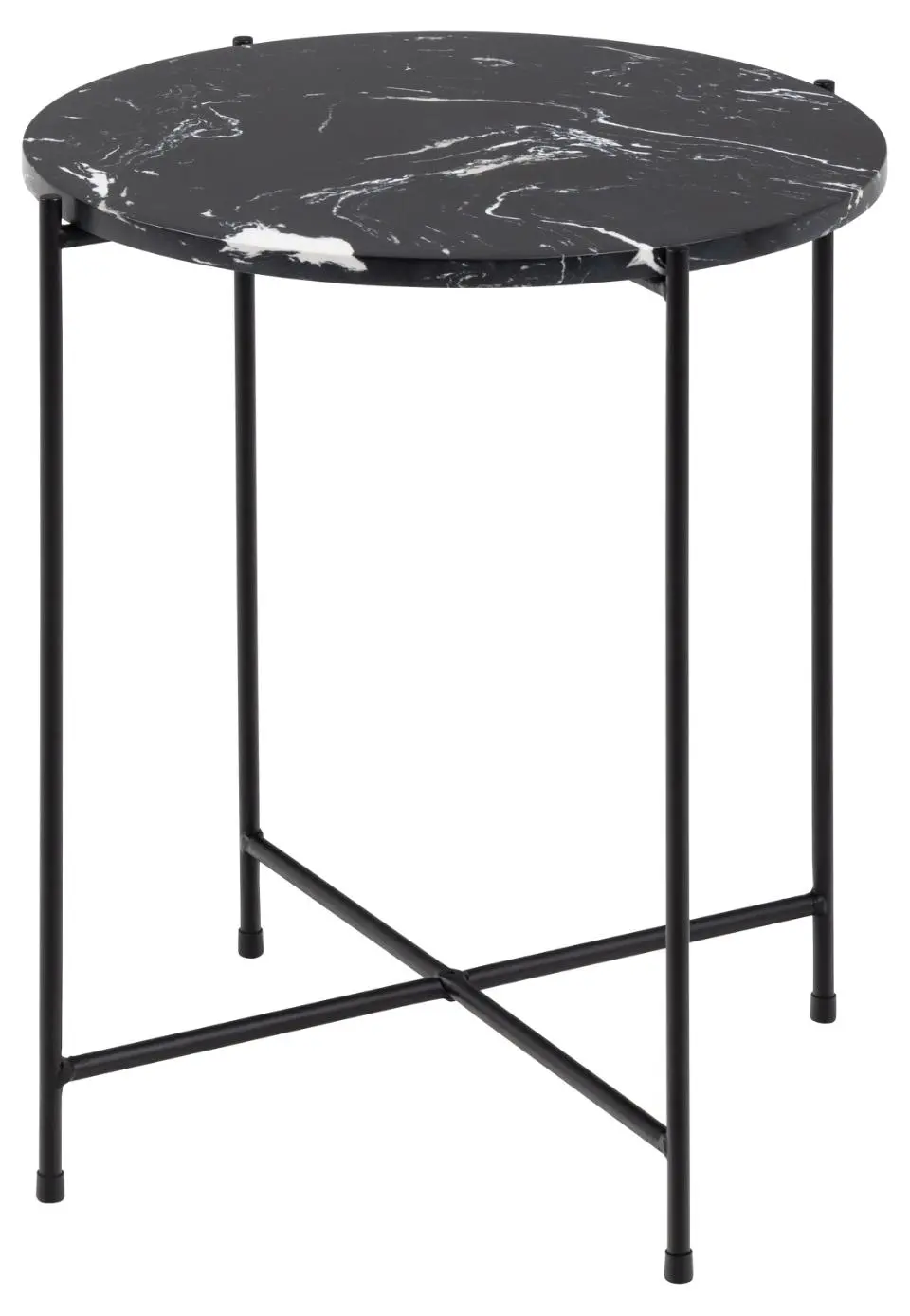 Actona  Ecktisch Avila schwarz marmoriert 42 D