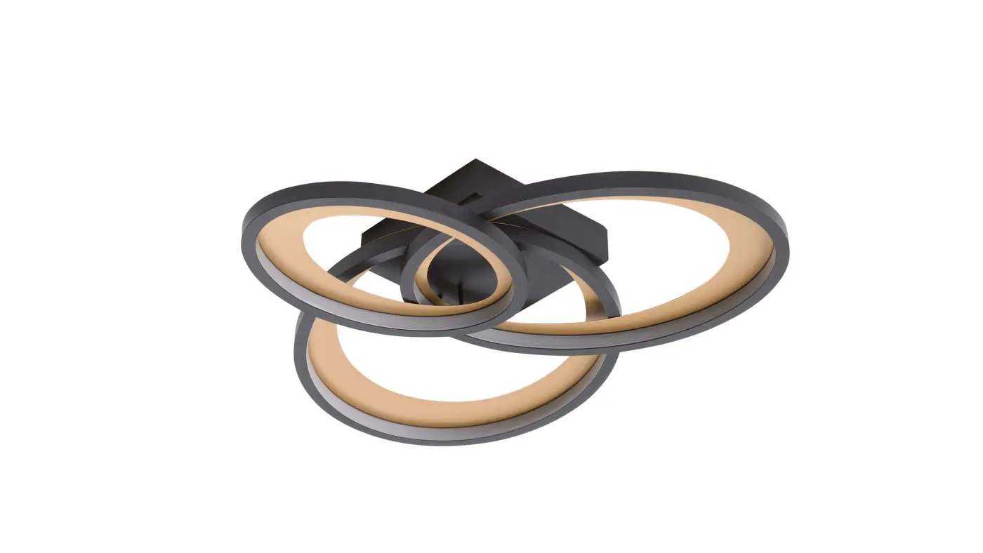 Interliving Deckenleuchte IL 9337 schwarz matt