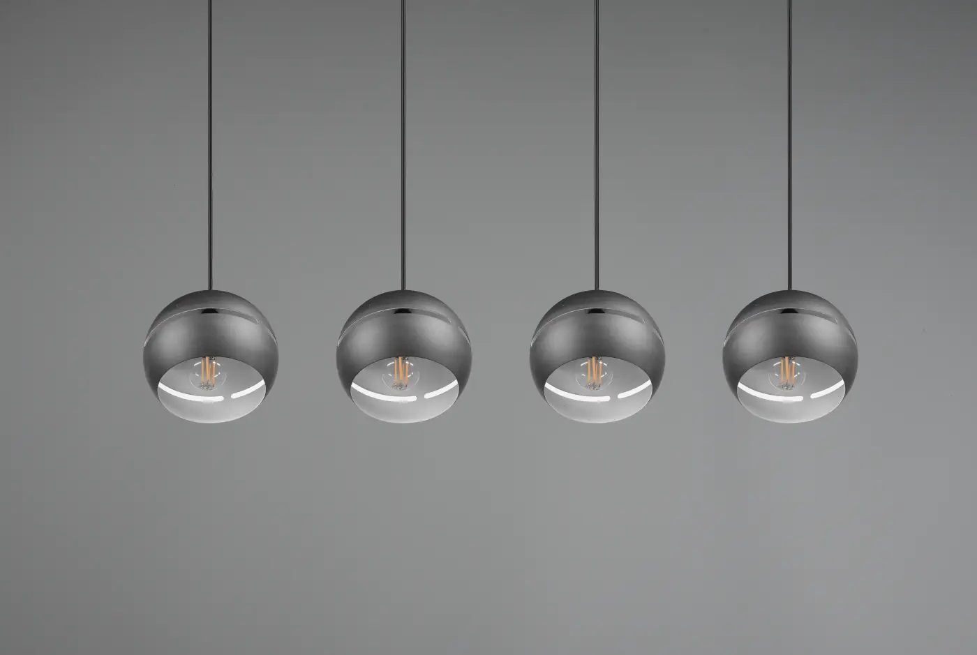 Trio Leuchten  Pendelleuchte Fletcher Schwarz matt