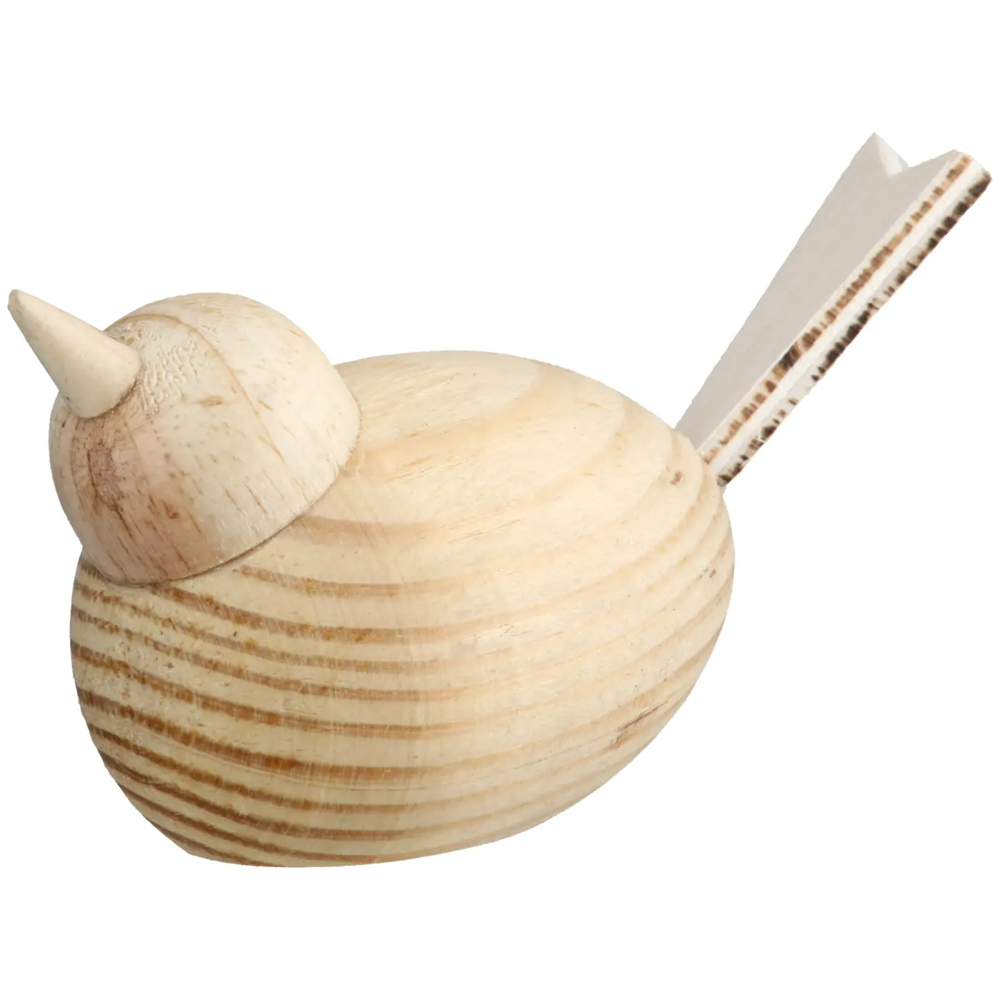 Gilde Figur Vogel braun, naturfarben 5 cm Holz