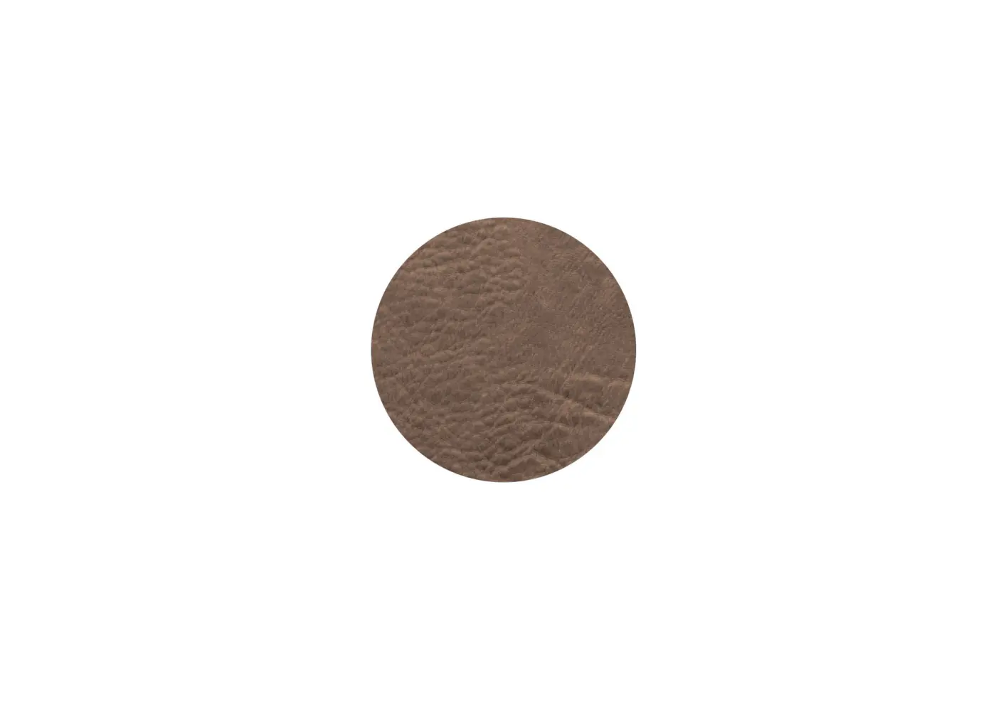 ASA 4er Set Untersetzer vegan leather braun 10 cm