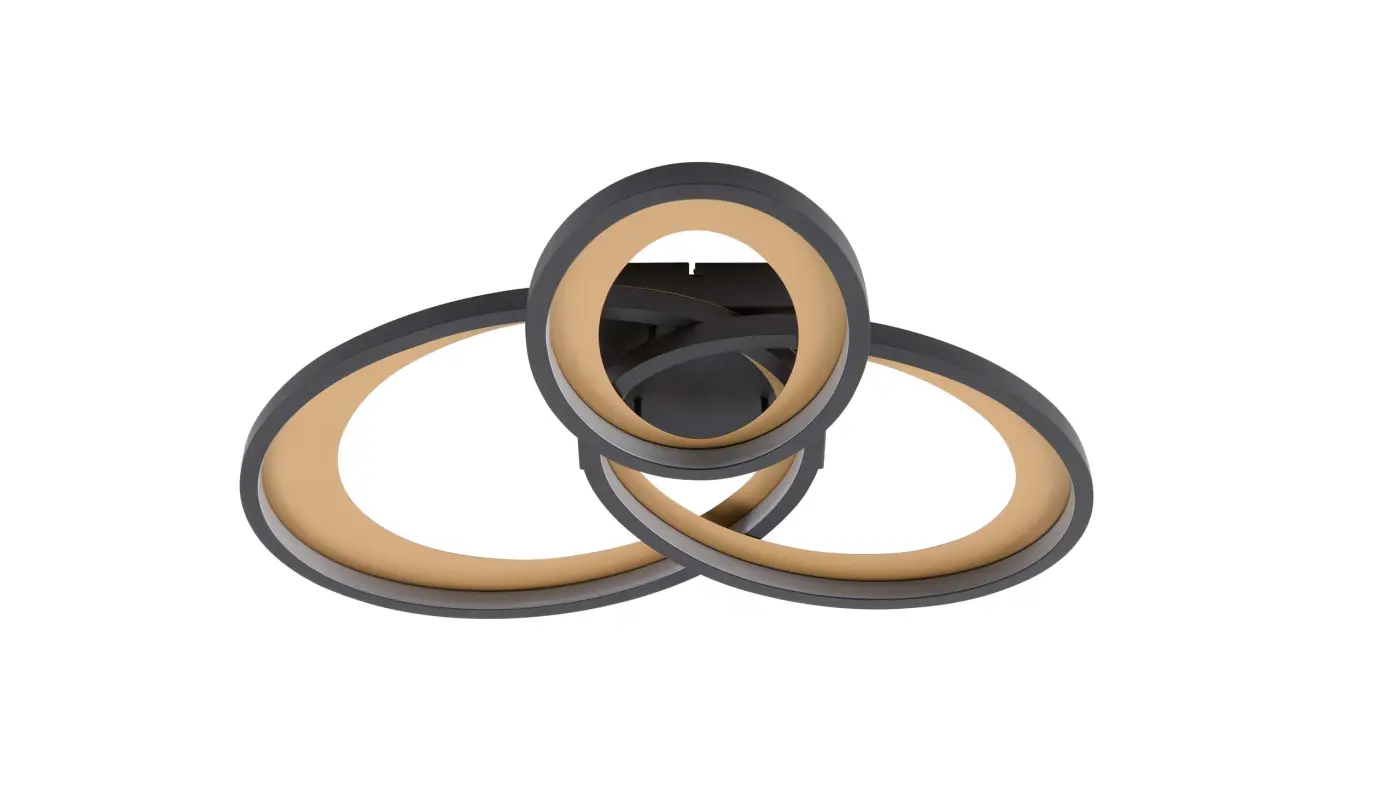 Interliving Deckenleuchte IL 9337 schwarz matt