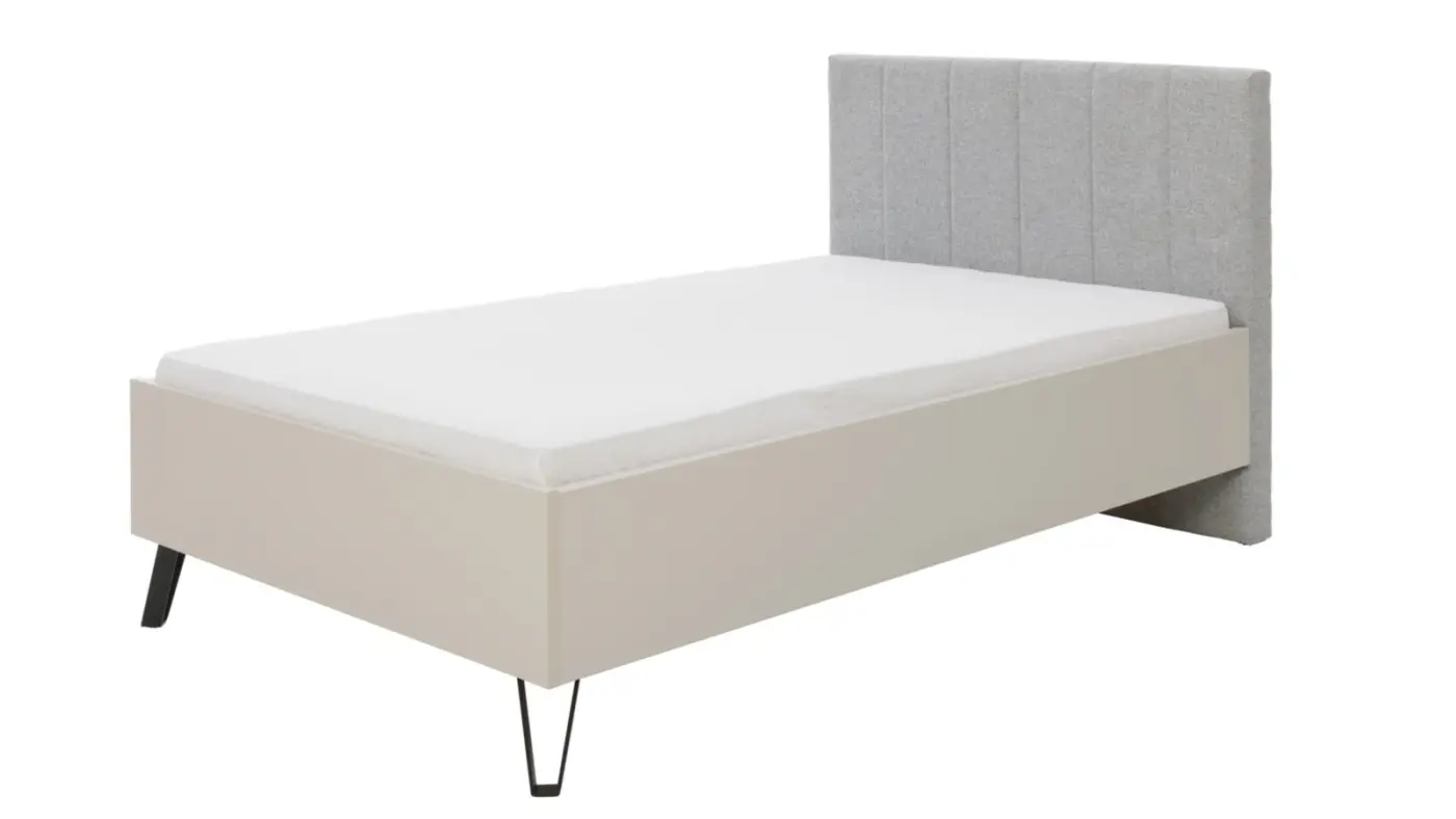 Interliving Futonbett Serie 1702 Sandgrau LF ca. 120 x 200 cm