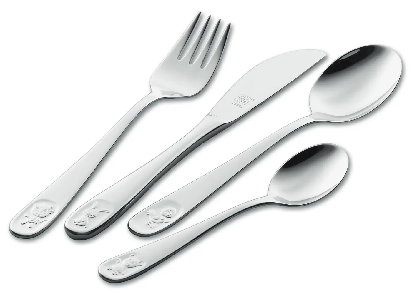 Zwilling Bino 4-tlg. Kinderbesteck Bino Metallfarben