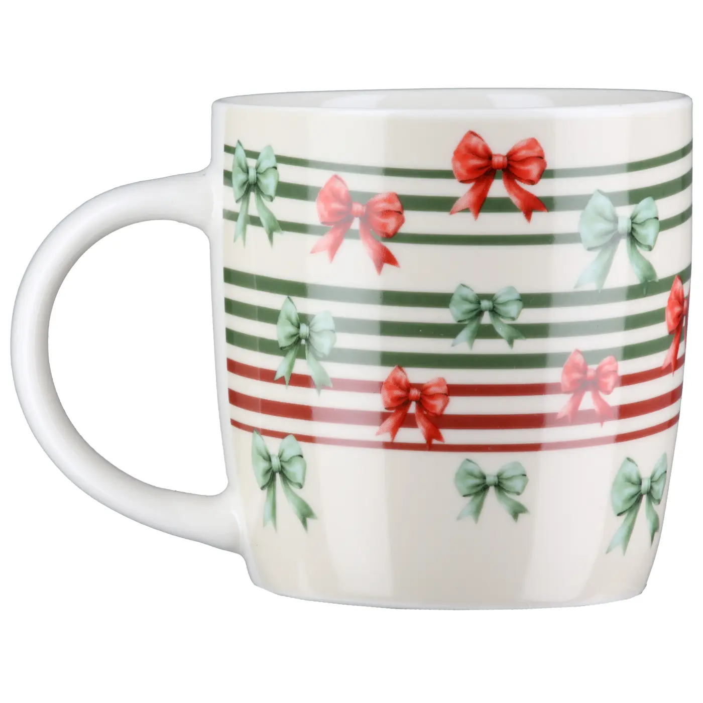 Gilde Tasse / Becher Schleife weiß L 8.5 x B 12 x H 9 cm