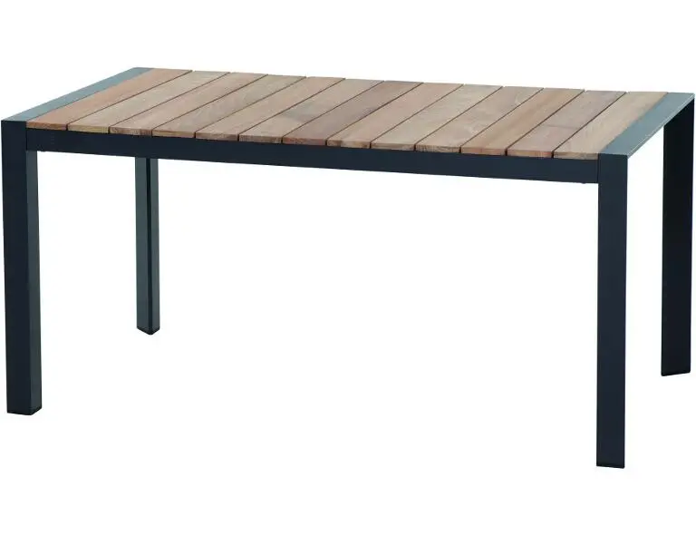 Siena Garden  Dining Tisch Londra Teak Natur/anthrazit matt  ca. 140 x 80 cm
