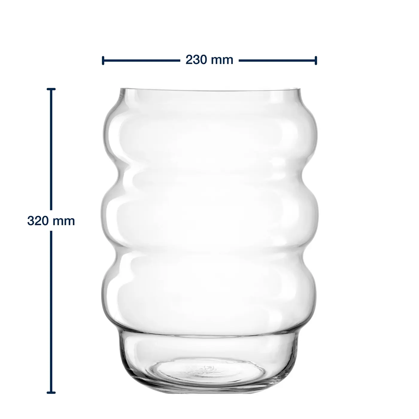 Leonardo Windlicht SOLE klar 32 cm