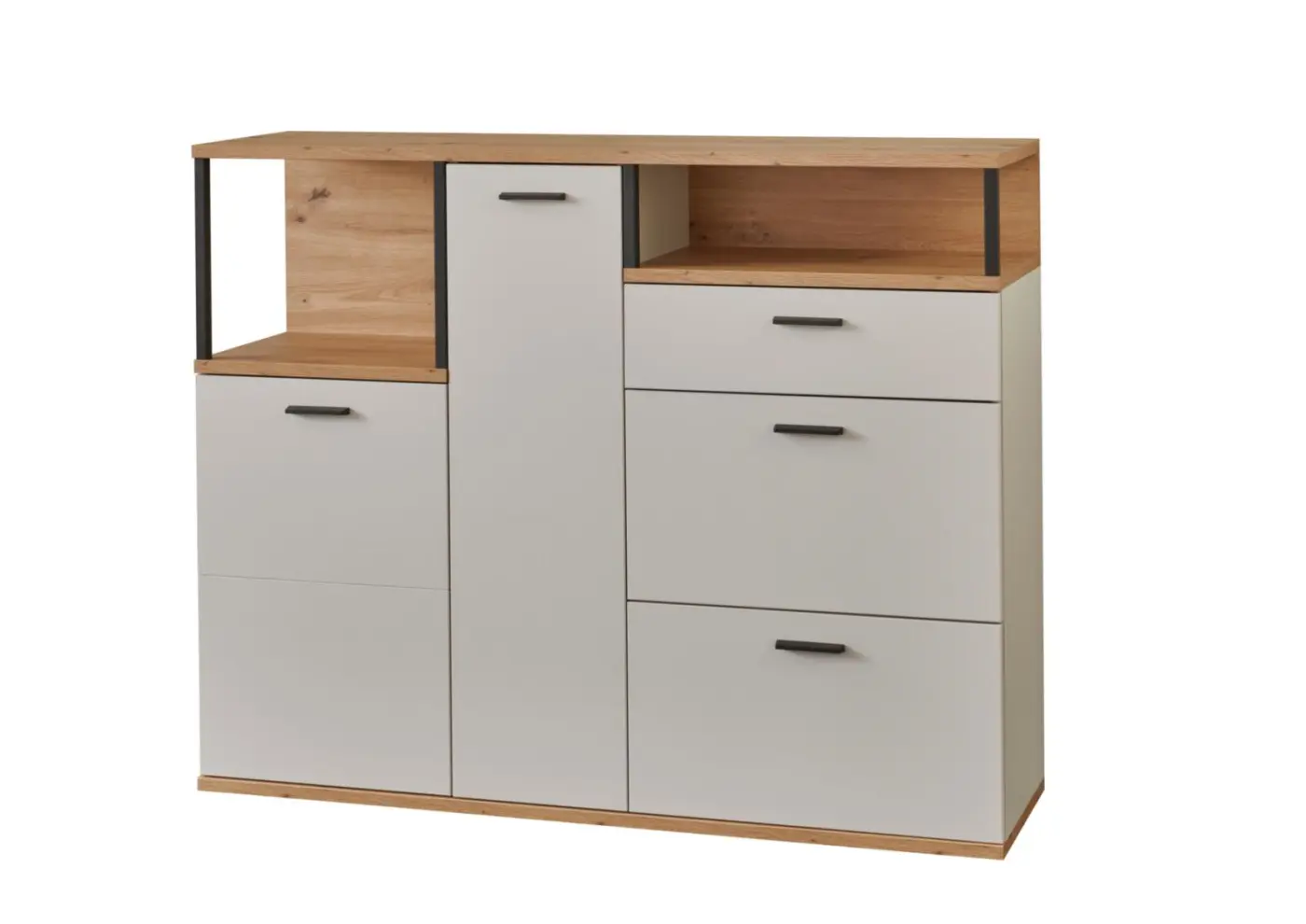 Ideal Gaderobe Basset weiß/braun  ca. 255 x 205x 37 cm
