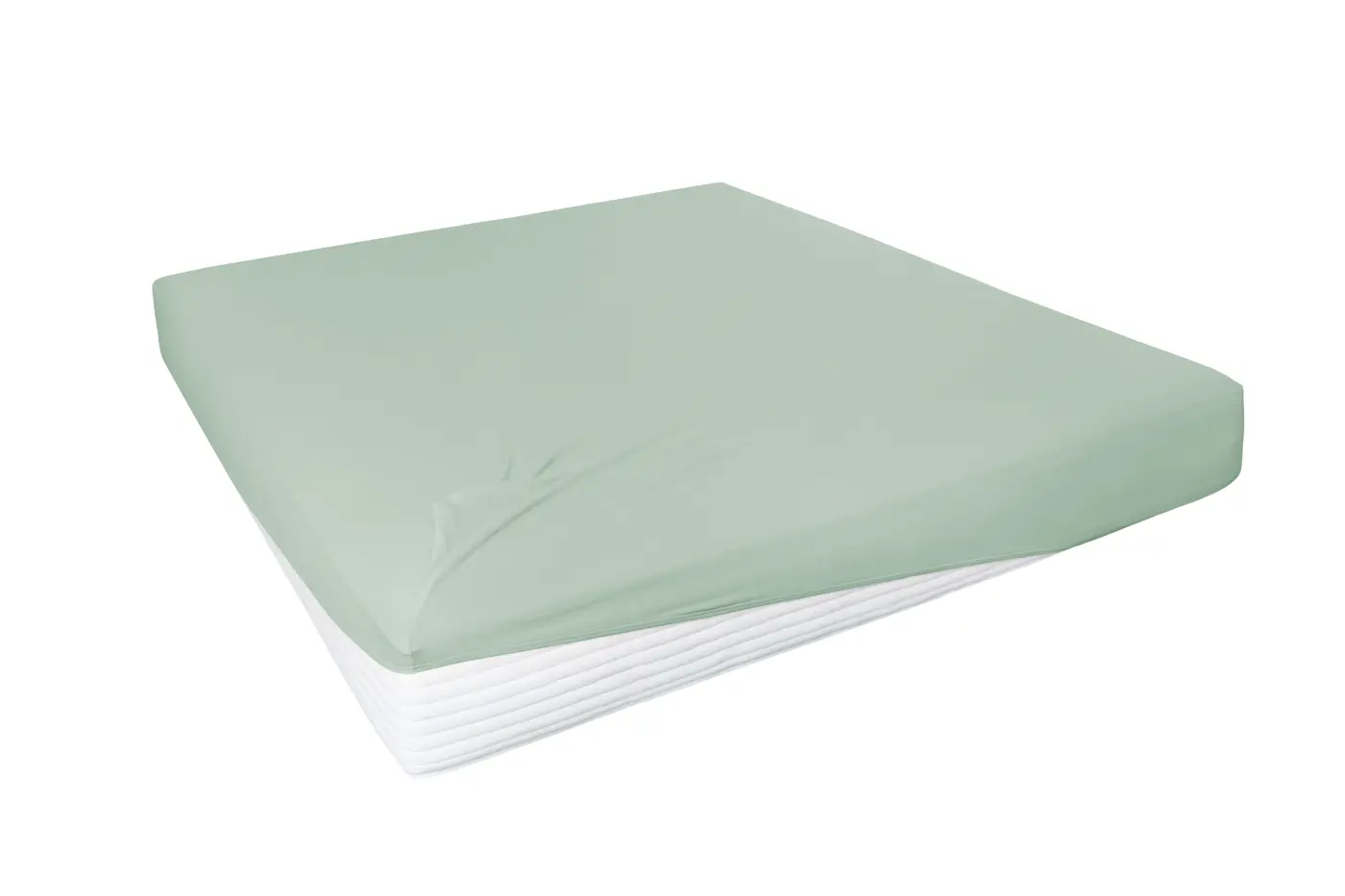 Hahn Elastan-Feinjersey-Spannbetttuch 150 x 200 cm  eukalyptus