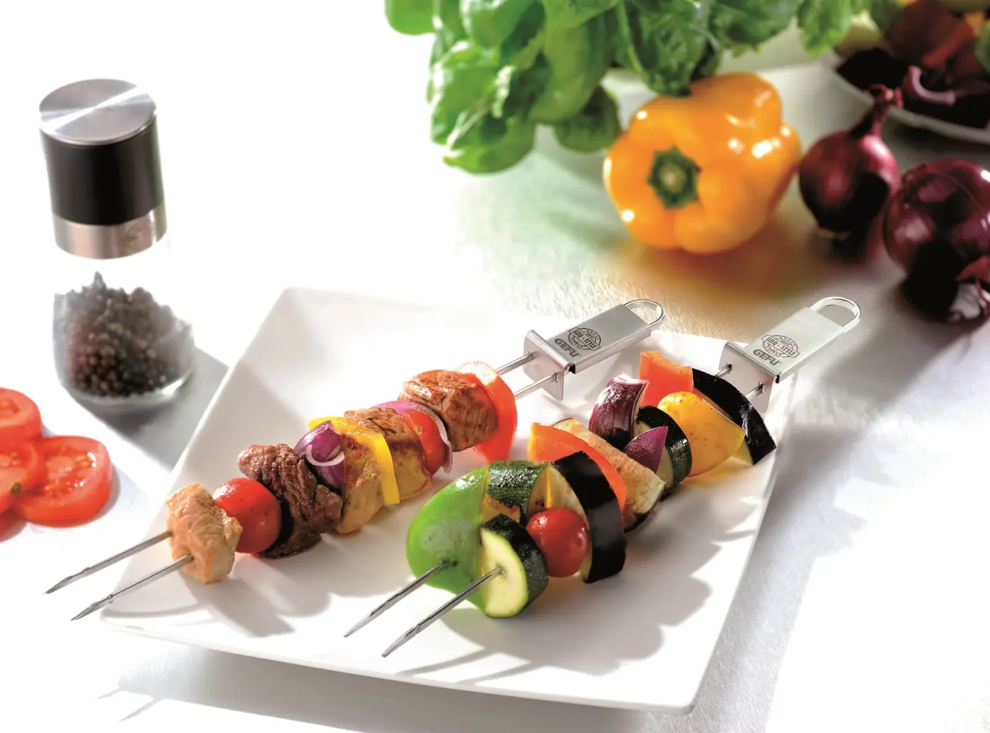 Gefu Grillspieße TWINCO Silber